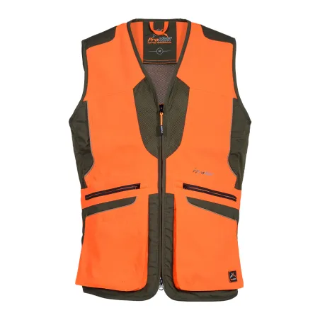 Gilet chasse Prohunt Springer orange/kaki confort