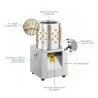 Plumeuse humide inox 117 doigts, tambour Ø 30,5 cm, 1 500 W