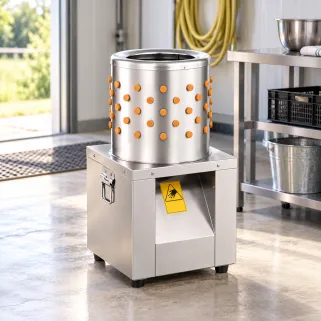 Plumeuse humide inox 117 doigts, tambour Ø 30,5 cm, 1 500 W