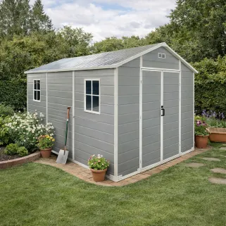 Abri Lys plastique 230 cm - 2 portes - 6,88 m² rangement