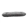 Coussin ovale gris antidérapant pour chien 80x60cm - Confort