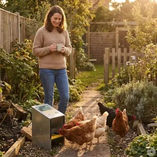 Mangeoire ProFeeder 2,5 kg galva anti-gaspi volailles