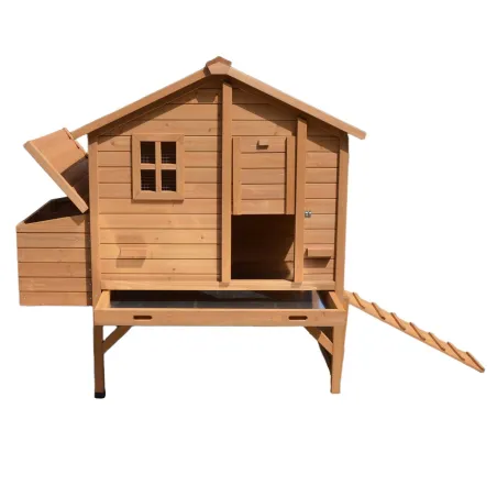 Poulailler surélevé en bois avec pondoir 140x90x135 cm