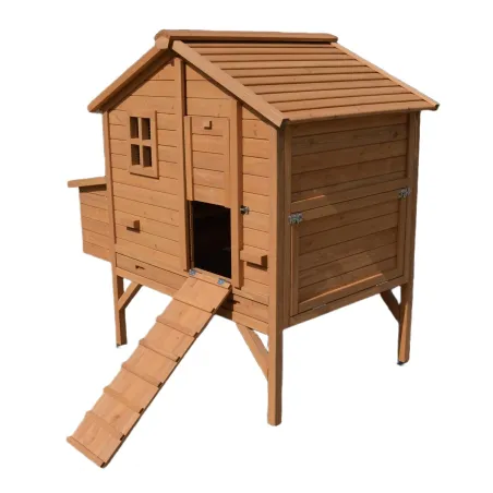 Poulailler surélevé en bois avec pondoir 140x90x135 cm