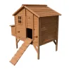 Poulailler surélevé en bois avec pondoir 140x90x135 cm