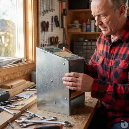 Mangeoire ProFeeder 2,5 kg galva anti-gaspi volailles