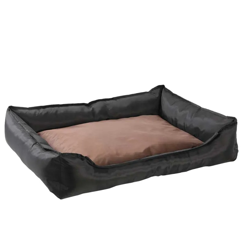 Coussin d'assise 90x70cm noir/marron 300D résistant