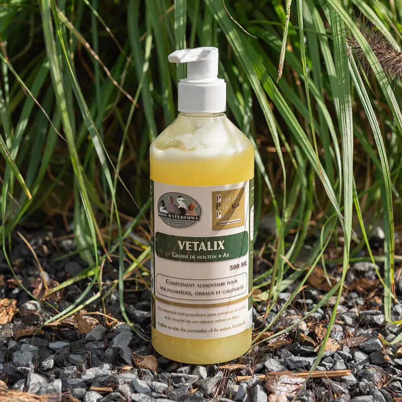 Graisse de mouton & ail - Énergie naturelle pour oiseaux 500ml