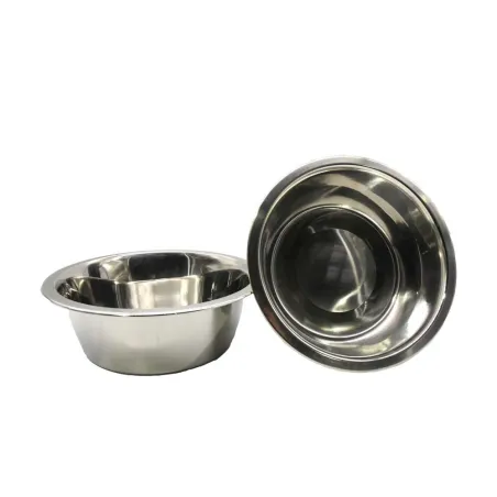 Mangeoire réglable chien avec 2 gamelles inox 19 cm