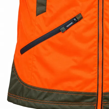 Veste imperméable orange Percussion pour chasseurs
