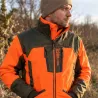 Veste imperméable orange Percussion pour chasseurs