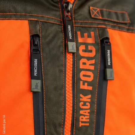 Veste imperméable orange Percussion pour chasseurs