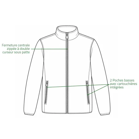 Veste 3 en 1 Prohunt Chamois Viper Blaze orange étanche