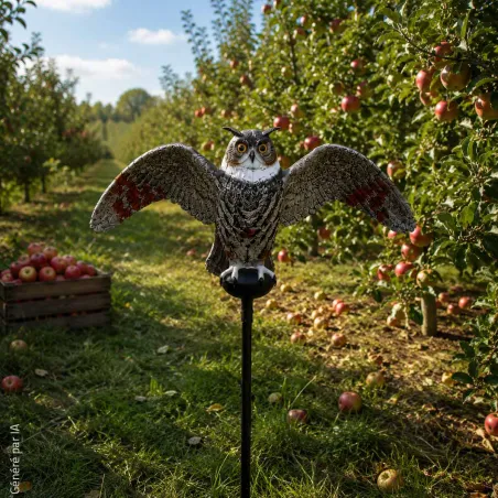Appelant grand-duc mobile pour attirer les corvidés
