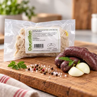 Boyaux de porc larges 25m pour saucisses et boudins