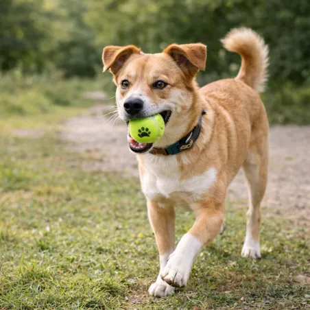 Lot de 3 balles tennis 6,25 cm avec filet transport