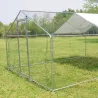 Enclos volailles 12m² - Galvanisé 4x3x2m résistant