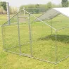 Enclos volailles 12m² - Galvanisé 4x3x2m résistant