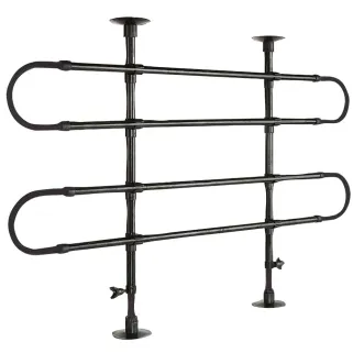 Barrière métallique ajustable 85-140cm pour chiens et volailles