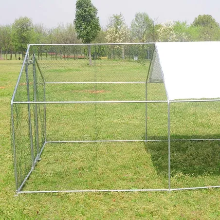 Enclos volailles 12m² - Galvanisé 4x3x2m résistant