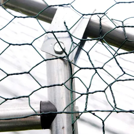 Enclos volailles 12m² - Galvanisé 4x3x2m résistant