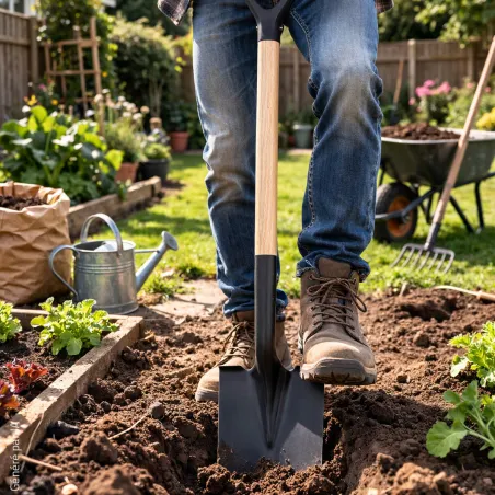 Bêche Progarden® 115 cm - Manche bois résistant et ergonomique