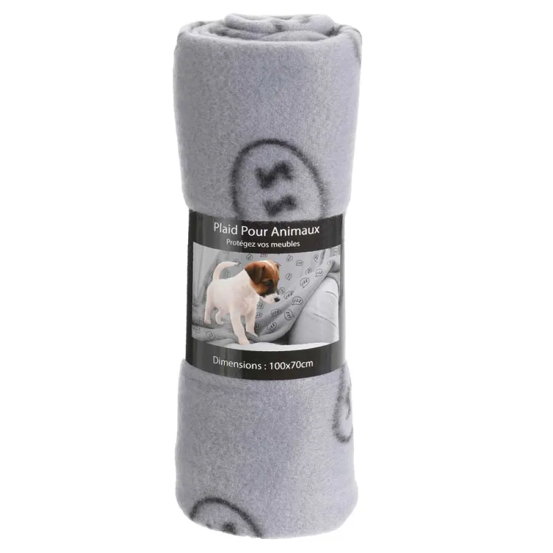 Plaid doux 100x70 cm - Confort décoratif pour chien