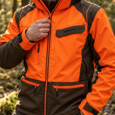 Veste de traque Kevlar Somlys Survivor 454 orange