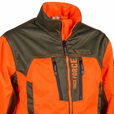 Veste imperméable orange Percussion pour chasseurs