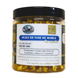 Huile de foie de morue 150g - Fortifiant naturel pour volailles