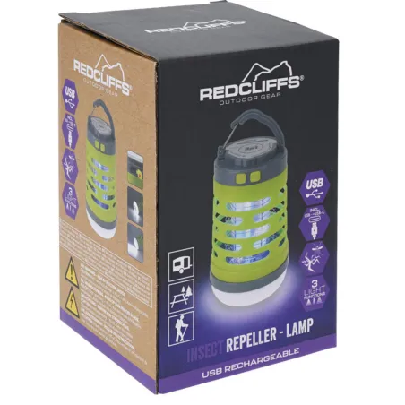 Lanterne UV 3-en-1 anti-moustiques rechargeable USB-C