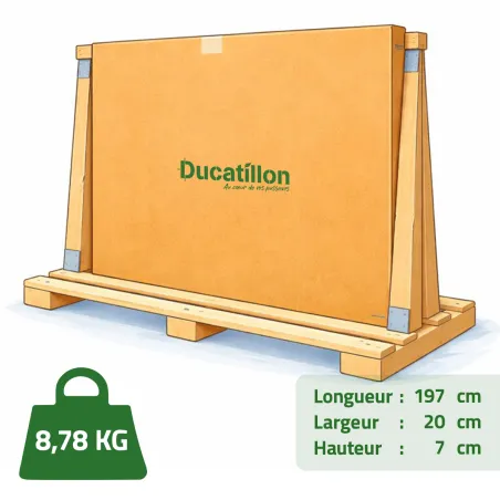 Canisse bambou fendu 3 × 1,95 m naturel | Ducatillon