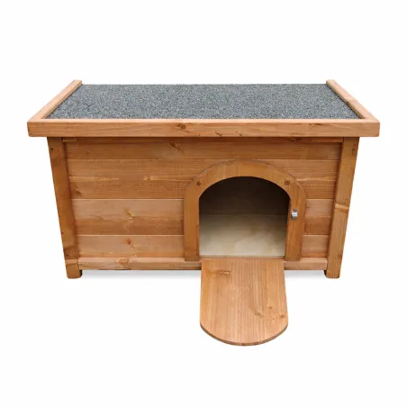 Clapier lapin en épicéa 60x40x40 cm - Naturel