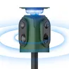 Répulsif solaire ultrasons 360° - Étanche IP65 - Anti-nuisibles