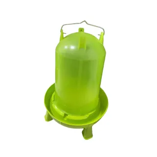 Abreuvoir 14L sur pied vert pour volailles - Pratique