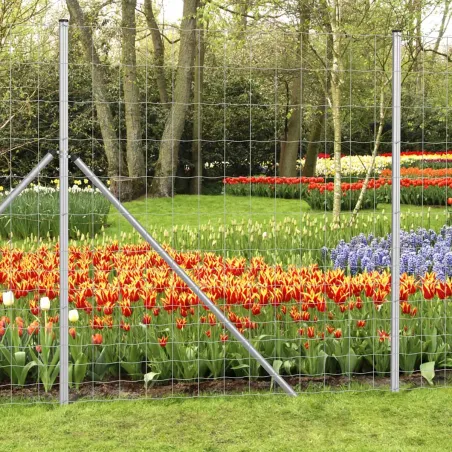 Grillage Rempart 2m x 50m - Mailles 15cm - Galvanisé Léger