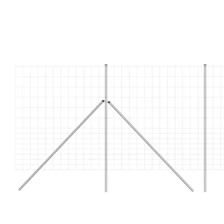 Grillage Rempart 2m x 50m - Mailles 15cm - Galvanisé Léger