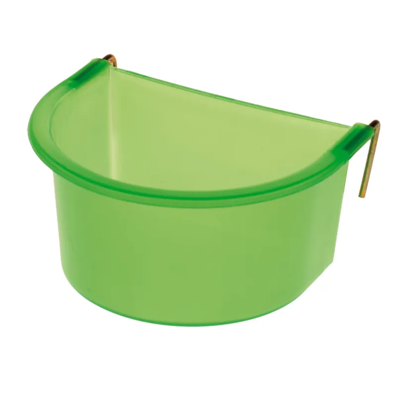 Mangeoire-abreuvoir 300 ml Olba à crochets plastique