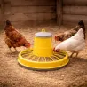Mangeoire trémie 10 kg jaune anti-gaspi pour volailles