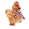 Jouet poule à écharpe pour chien - Gris/marron