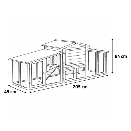 Poulailler Villa Cocotte en pin traité - 4 poules max
