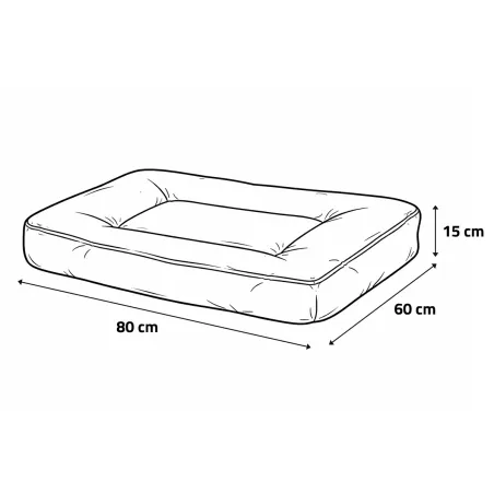 Coussin premium 80x60cm - Confort optimal pour chien