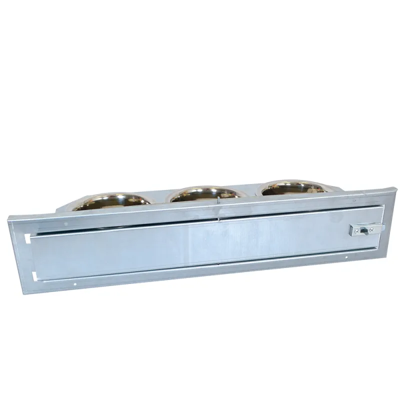 Mangeoire pivotante 3 bols pour volières - Acier galvanisé