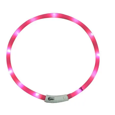 Collier LED rose réglable 20-70 cm - Visible à 500m