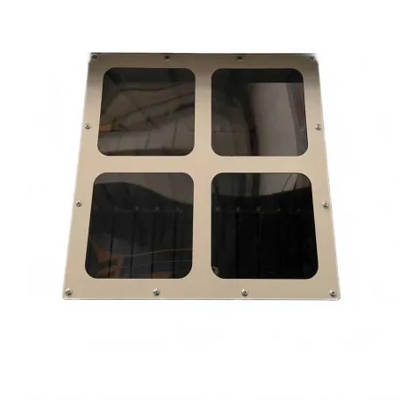 Abri acier Argence + carport - 2 portes coulissantes 1,28m²