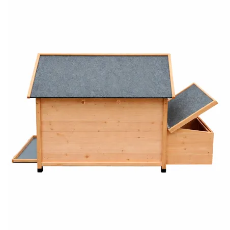 Poulailler bois 3 poules - toit asphalte et fenêtre