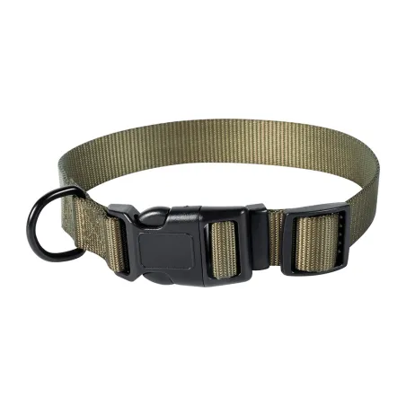 Collier polyester kaki réglable 45 cm Stepland