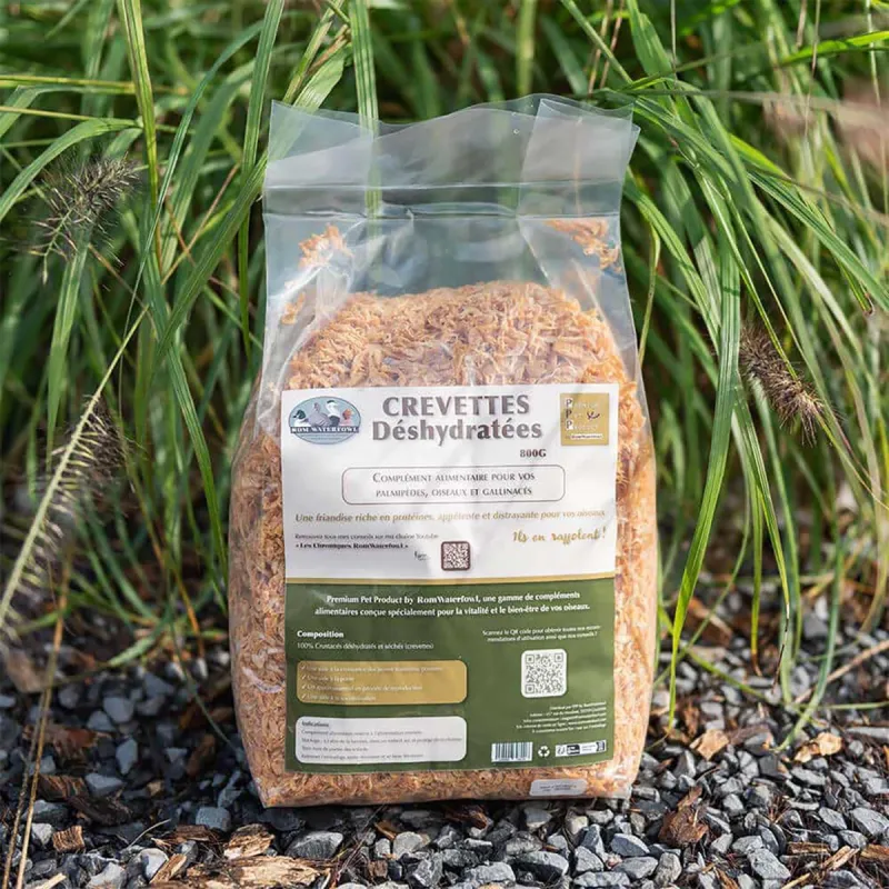 Crevettes séchées 800g - Protéines pour palmipèdes et volailles