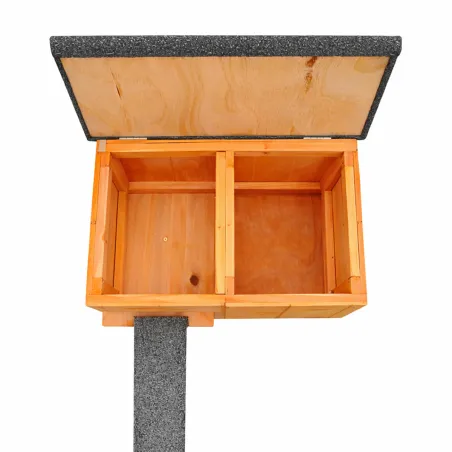 Nichoirs chicane bois pour canards et sarcelles - Lot de 3