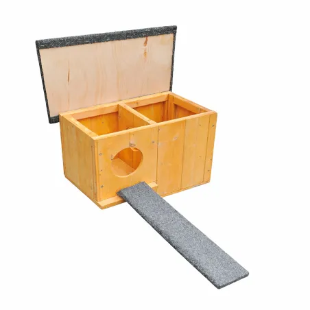 Nichoirs chicane bois pour canards et sarcelles - Lot de 3